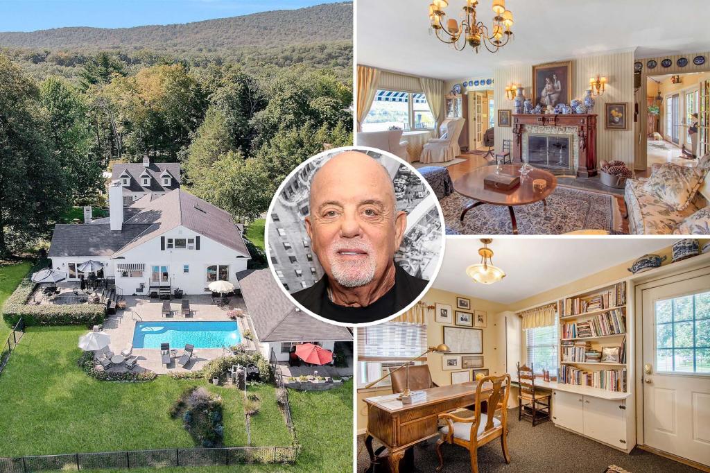 The historic Hudson Valley estate where Billy Joel composed "New York State of Mind" is asking $1.99 million